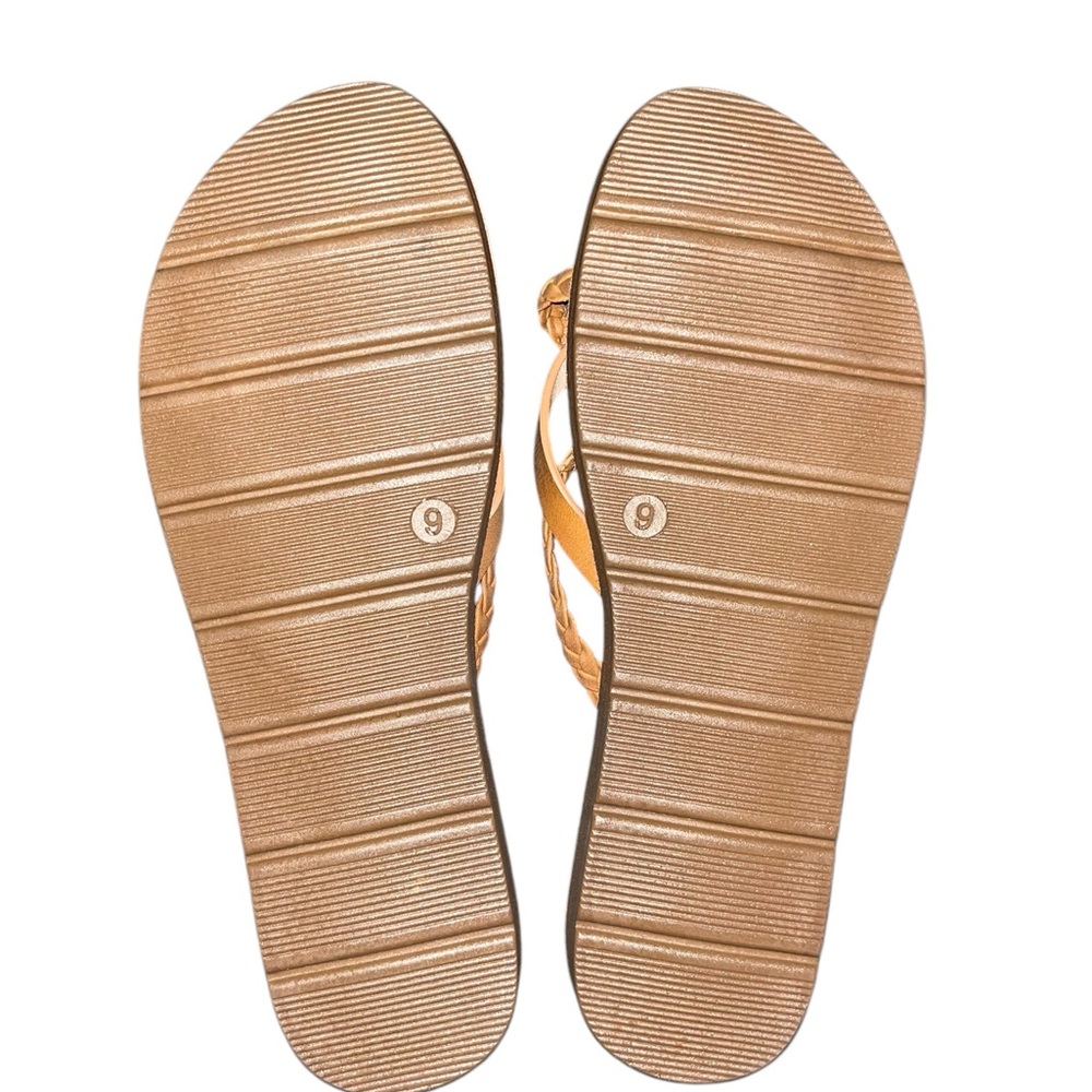Ambu Women's Tan Flip Flop Sandals Size 6 - Picture 4 of 4
